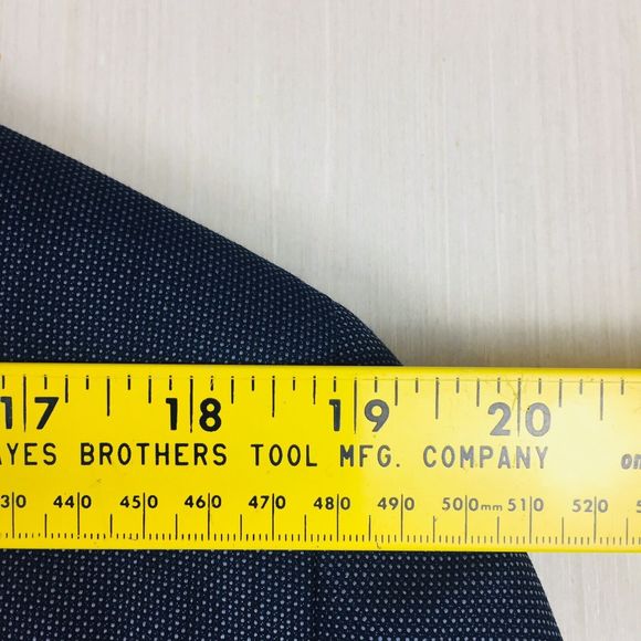 HART SCHAFFNER MARX Men's Navy Blue Sport Coat Blazer USA 100% Wool Size 46 Reg - Picture 5 of 10